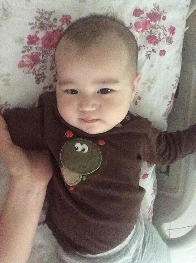 Nurislam Kalkaman, a ten-month-old boy from Kazakhstan, was left fighting for his life after allegedly being given an enema with boiling hot water