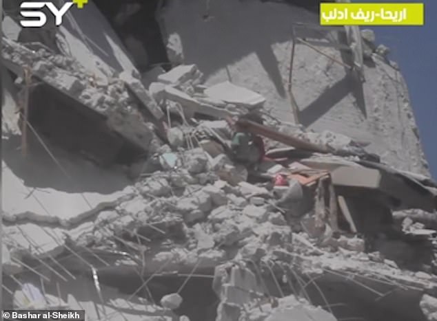 Tuqa eventually fell from the damaged building and it collapsed moments later, killing Riham and her mother. Tuqa miraculously survived