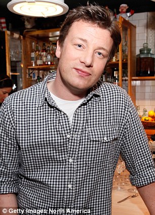 Trend: Chicken liver pate recipes from chefs such as Jamie Oliver (pictured) suggest frying the livers and leaving them a little pink in the middle - but this does not kill campylobacter