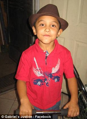 Gabriel (before the abuse) was beaten for eight months before his death in May 2013