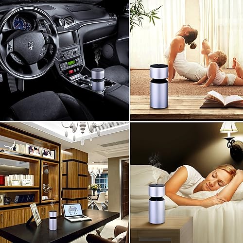 USB Rechargeable Essential Oil Nebulizer Diffuser for Home Office Vehicle Travel