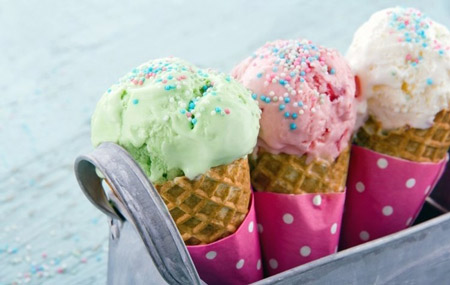 Мороженое при больном горле